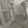 ShabbyChic Set of 2of each item 6items in total..Vintage crystal shades can be adjusted in height Image 9