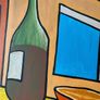 Joby Hickey Bottle Orange Table Window Painting Oil on Canvas Irish Artist Art Image 4