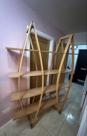 Freestanding 'Sail' Shelving Unit