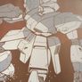 Gundam Manga Framed Poster Print Japanese Great Wave Image 4