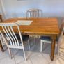 Beech kitchen table & 4 chairs Image 2