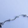 Vintage 18ct G P white Gold Plated Women's Bangle Bracelet L 9" - 2,97g Image 9