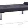 Sofa Bed with 2 Cushions Couch Sofa Bed Guest Bed Sofa Bed Folding Sofa Bed Sofa Bed Sofa Set Couch Set Brown Faux Leather Image 2