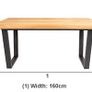 CALIA Oak Small Rectangle Dining Table Image 6