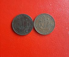 2 British Halfpenny