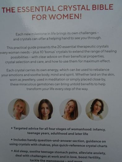 Crystal healing for women, Paperback book, Non fiction