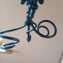 Heavy Duty Vintage Wrought Iron Six Bottle Wall Hanging Wine Rack Image 5