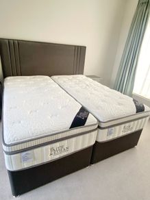 Super King-size bed frame and mattress
