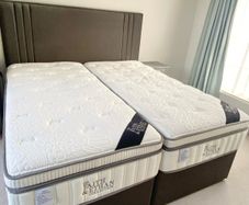 Super King-size bed frame and mattress