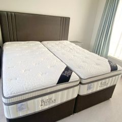 Super King-size bed frame and mattress
