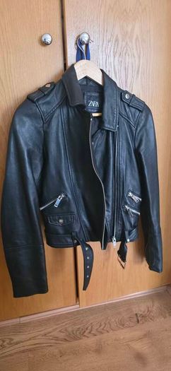 zara leather jacket