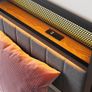 Single Bed Frames with Storage Headboard and Charging Station/LED Lights,Heavy Duty Metal Bed Frame Image 6