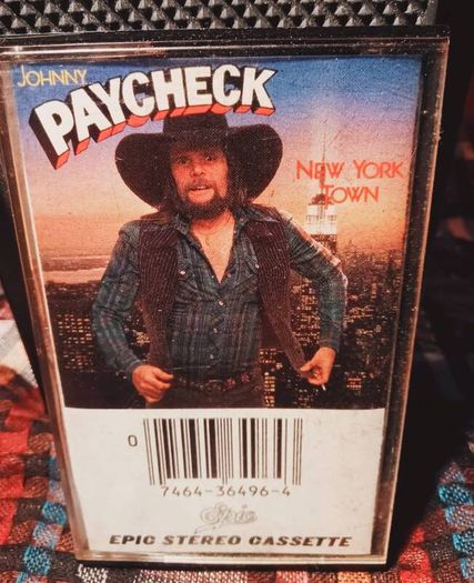 1980. Johnny Paycheck. New York Town. Cassette Tape.
