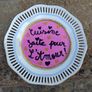 2 Fancy Painted Side Plates (used). Image 3