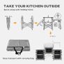 Multi-Storage Portable Camping Kitchen, with Carry Bag Image 2