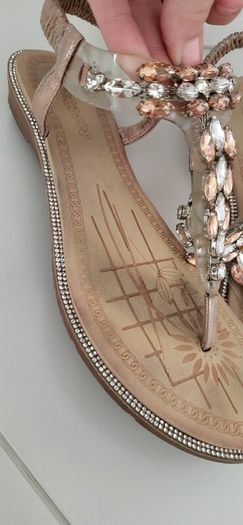 LIBRA jewelled sandals Sz 39 ( Fit 6-6.5 UK)