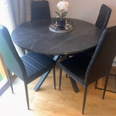 Table and 4 chairs