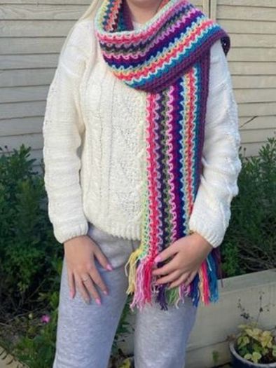 Handmade Crochet Pocket Shawl