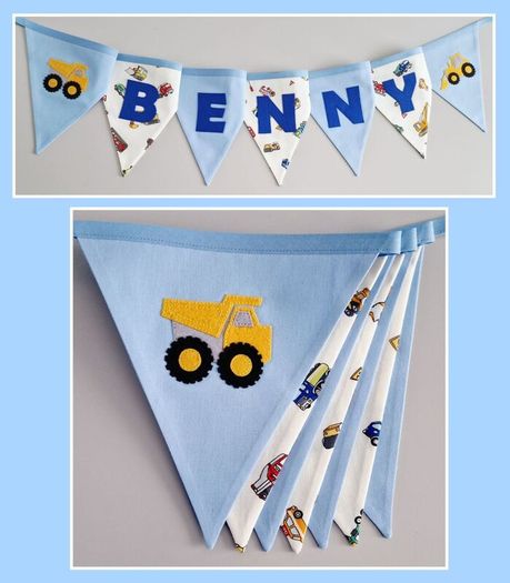 Eco-Friendly Personalised Cotton Bunting Made to Order