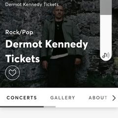 Dermot Kennedy Tickets x2