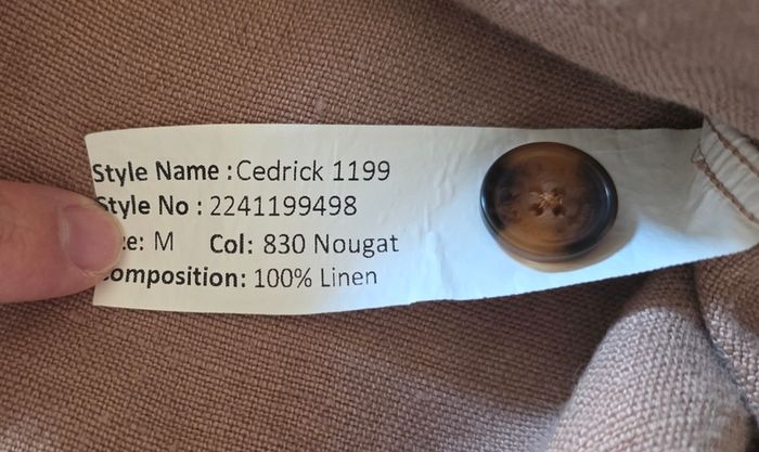 NN07 Men's Linen Cedrick Shacket Overshirt Size Medium