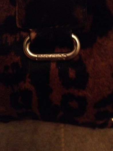 Jimmy choo lepard pony hair bag
