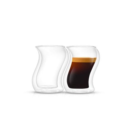 JoyJolt Pivot Double Wall Insulated  60ml Espresso Glasses - Set of 2