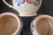 Vintage Hornsea Pottery 'Yeovil' Cream &amp; Sugar Set (1990)