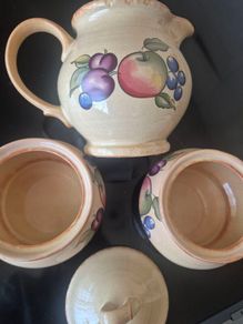 Vintage Hornsea Pottery 'Yeovil' Cream & Sugar Set (1990)