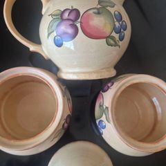 Vintage Hornsea Pottery 'Yeovil' Cream & Sugar Set (1990)