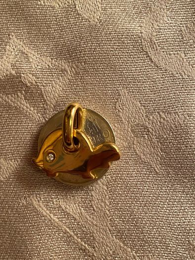 Ponte Vecchio Turtle Gold 750 with stud diamond pendant