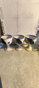 Liberty Pots ceramic set of 3 Goblets , handcrafted in Dublin.