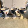 Liberty Pots ceramic set of 3 Goblets , handcrafted in Dublin. Image 8