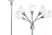 Modern Floor Lamp Room Light Medusa Multi Head Standing Lamp Bedroom Light with 5 Adjustable Acrylic Reading Shades Room Light (FREE POSTAGE)
