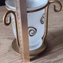Decorative Pair of Candle Holders with Metal Stand Image 7