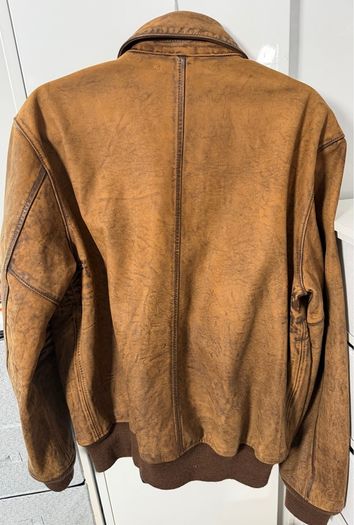 Ralph Lauren Leather AVIATOR Jacket Size L Like New