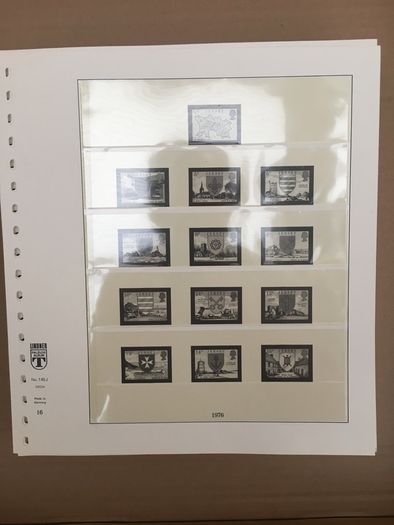 Jersey 1969-2002 Lindner T Illustrated 18 Ring Hingeless Album Pages