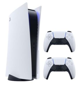 PS5 disc version with dual controllers