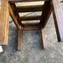 Luggage rack/ table from bray head hotel .solid oak Image 5
