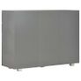 Sideboard High Gloss Grey 107x35x76 cm Image 5