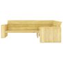 2 Piece Garden Lounge Set Impregnated Pinewood Image 4