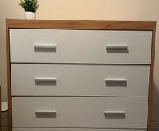 White/Wood Drawer (4 Layers)