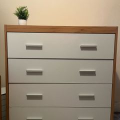 White/Wood Drawer (4 Layers)