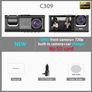 Dash Cam Front & Rear with Suction Cup Mount, Front 1080P & Rear 720P Car DVR Image 4