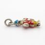 Vintage Enamel Clown 925 Sterling Silver Charm Image 6