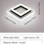 24W Modern Ceiling Lamp, LED Ceiling Lights for Bedroom Hallway Office Kitchen Living Room, Cold White 6500K Image 2