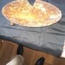 Genuine Antique 19th Century Metal Grizzet pan for Rushlights. Antique iron pan, used for melting fat or tallow for Rushlights Image 8