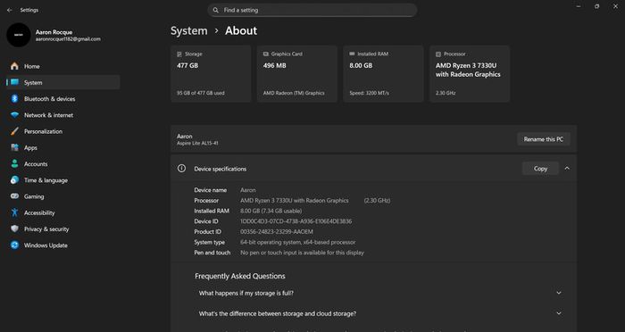 Acer Aspire Lite Gaming Laptop