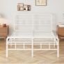4ft6 Double Bed Frame with Curved Headboard Image 5