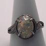 Silver Opal Dress Ring Image 4